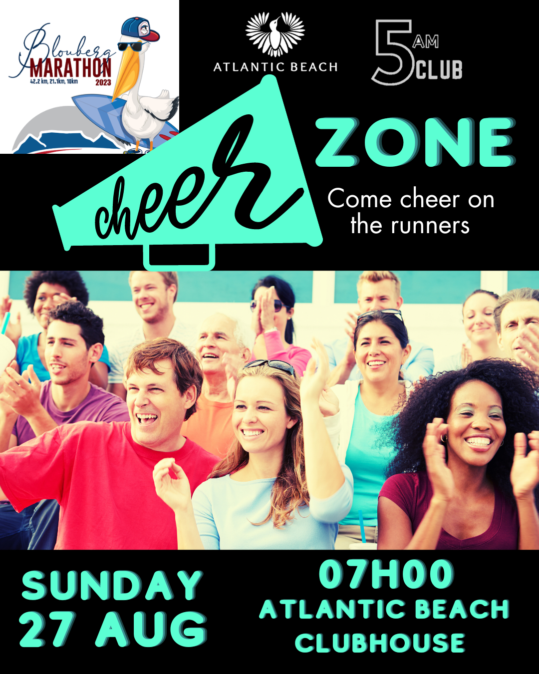 The leading runners will go past the Clubhouse at approximately 07h00