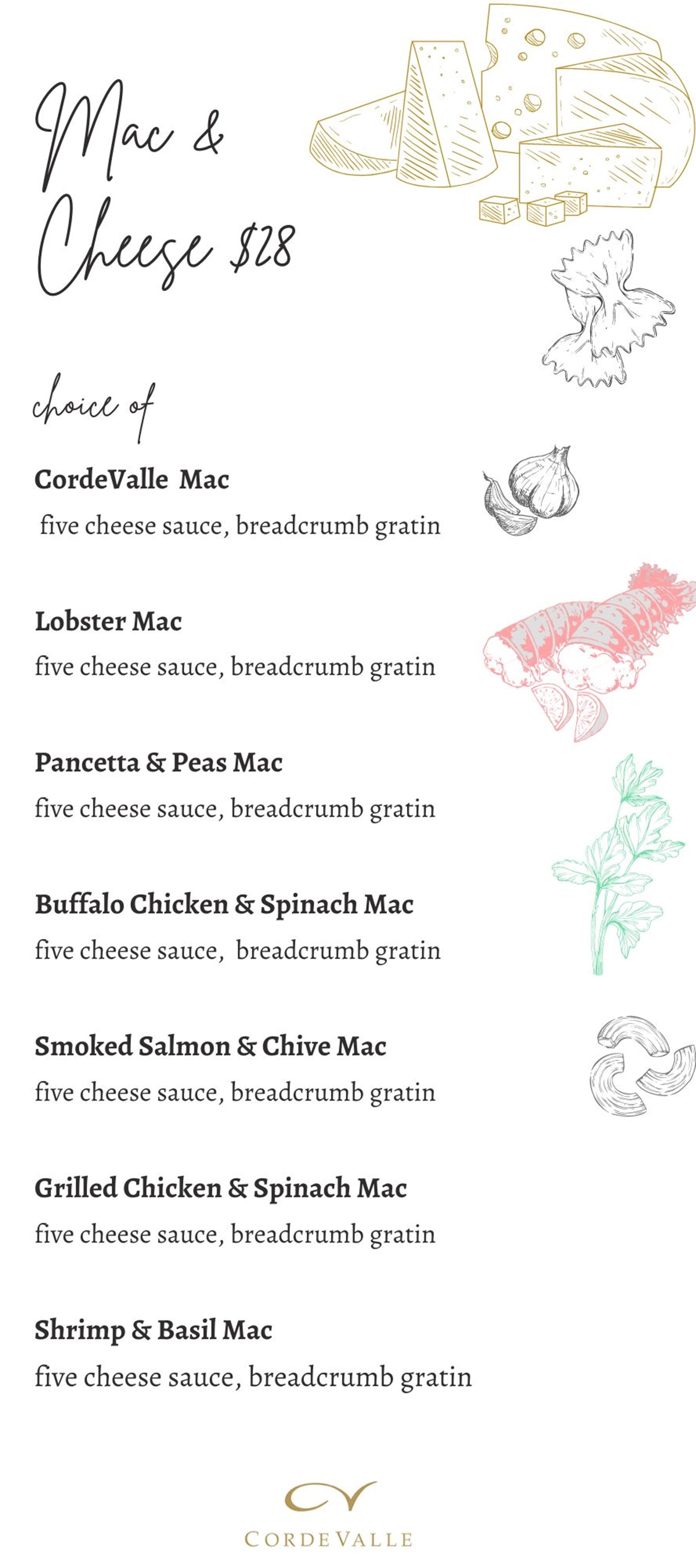 We have just updated the weekly specials. We are now featuring Mac and