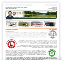 Golf Newsletter Marketing